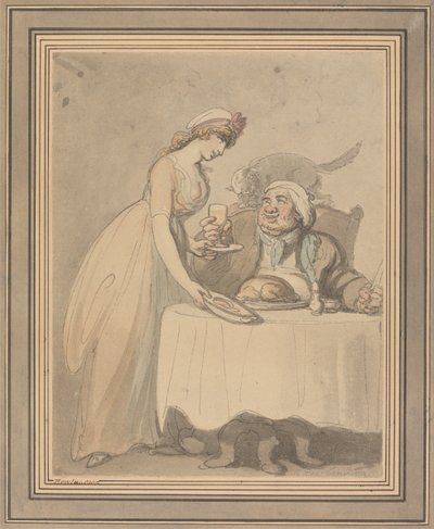 The Gourmand by Thomas Rowlandson